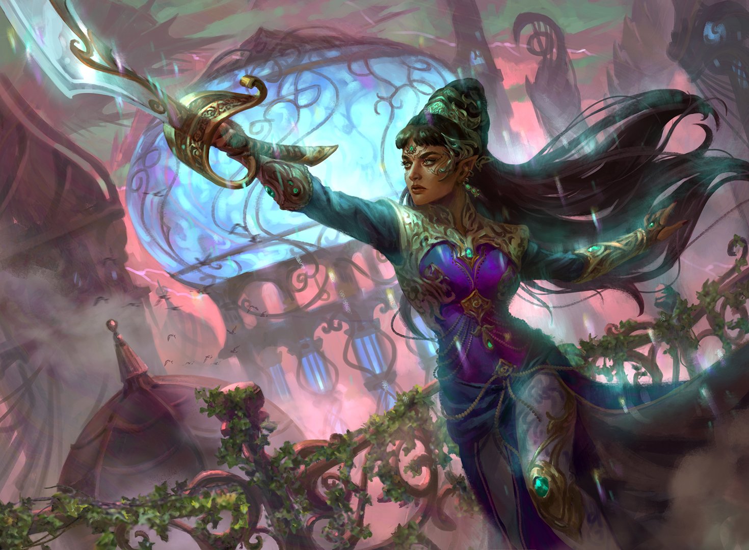 Iridescent Blademaster - March of the Machine MtG Art