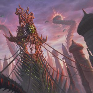 Tangled Skyline - March of the Machine MtG Art