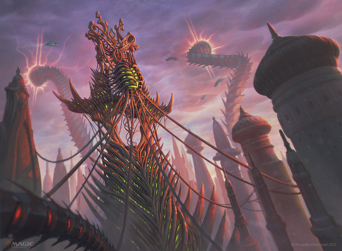 Tangled Skyline - March of the Machine MtG Art