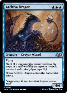 Archive Dragon MtG Art from Wilds of Eldraine Set by Tyler Walpole ...