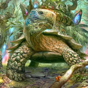 Blossoming Tortoise - Wilds of Eldraine MtG Art