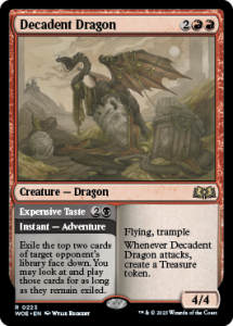 Decadent Dragon MtG Art from Wilds of Eldraine Set by Wylie Beckert ...