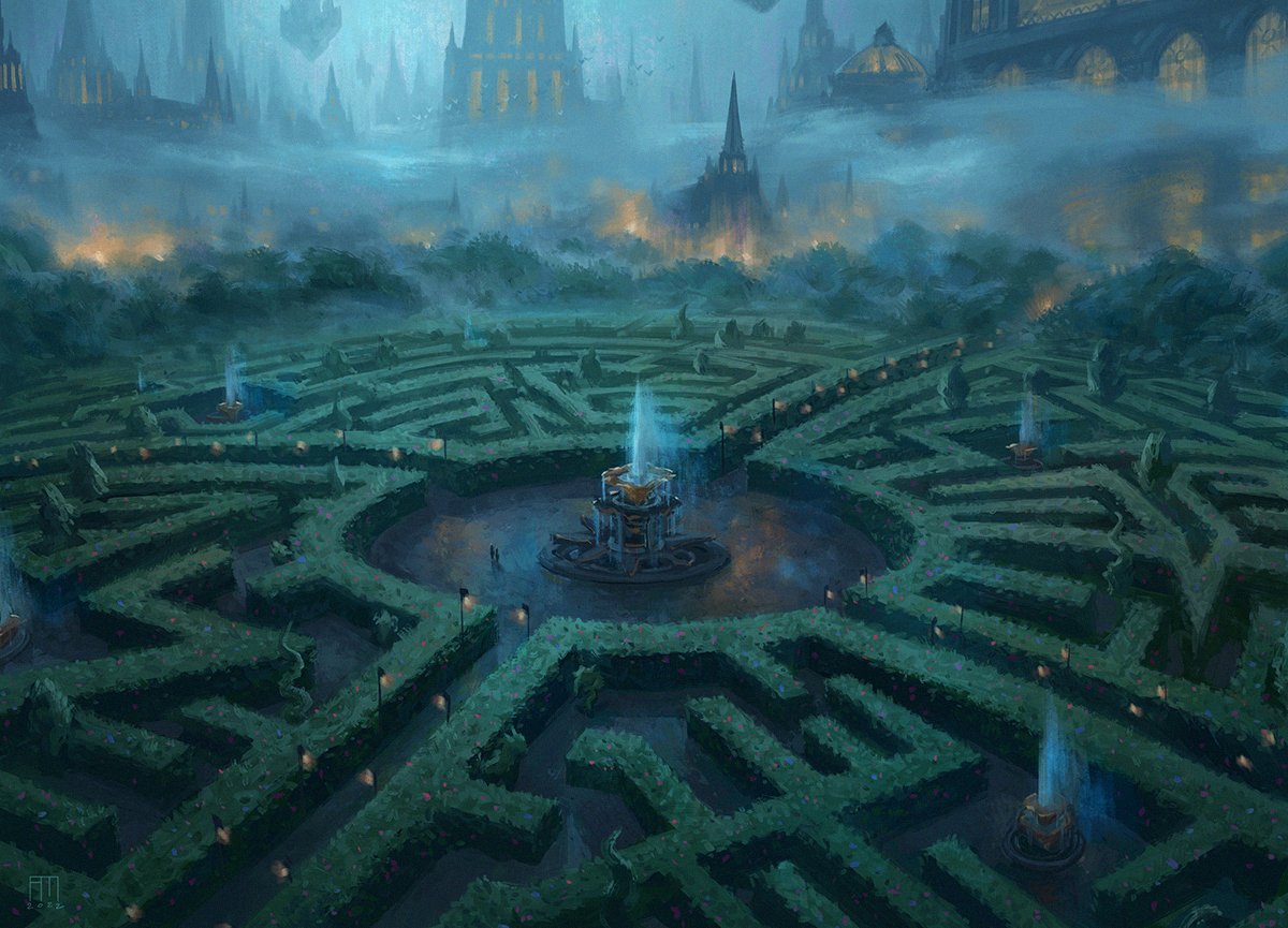 Hedge Maze MtG Art from Murders at Karlov Manor Set by Andrew Mar - Art ...