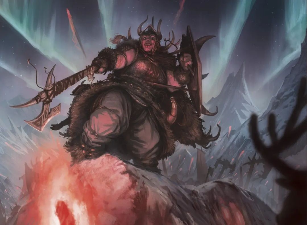 Battlesong Berserker - Foundations MtG Art