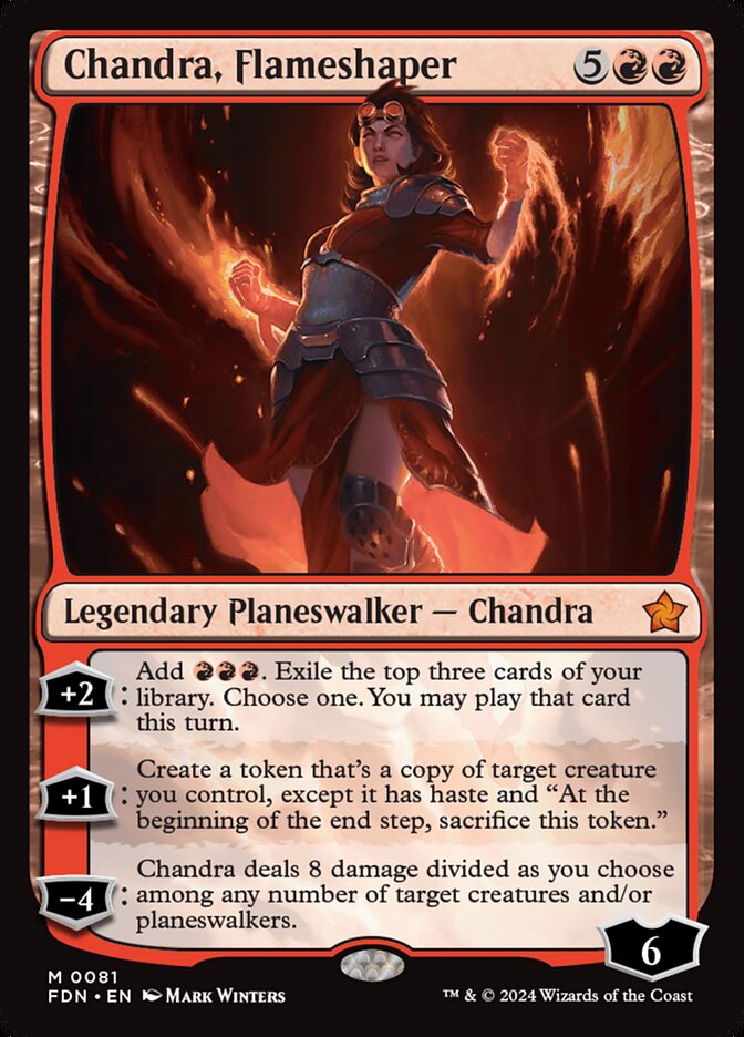 Chandra, Flameshaper - Foundations MtG Card