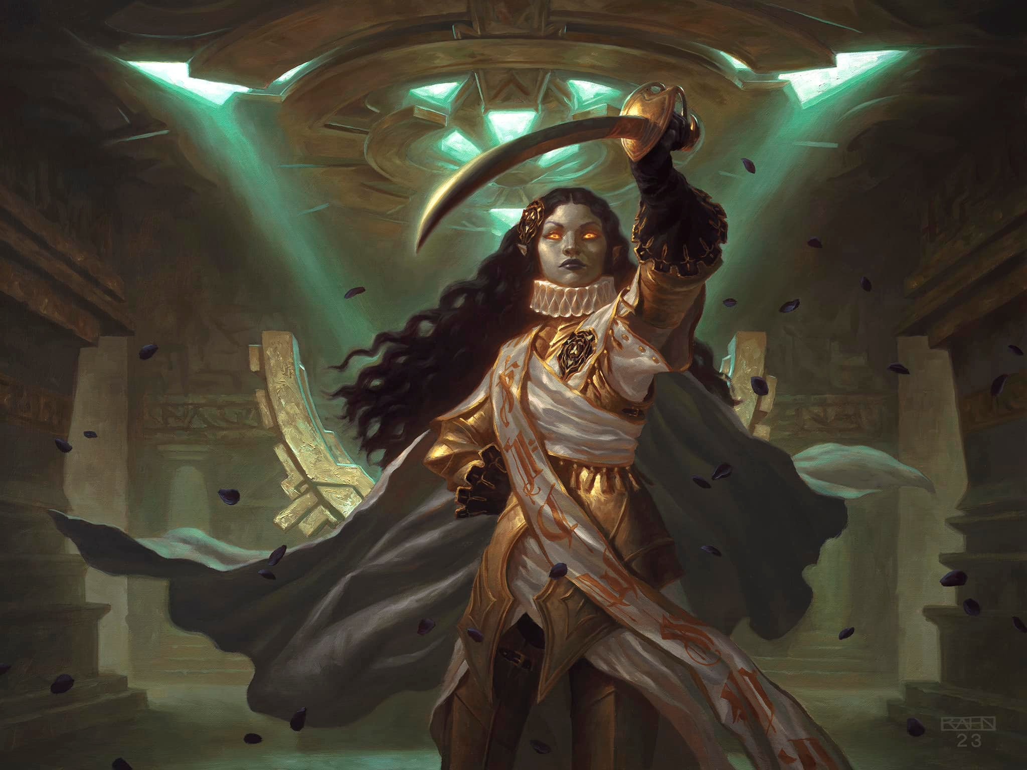 Elenda, Saint of Dusk - Foundations MtG Art