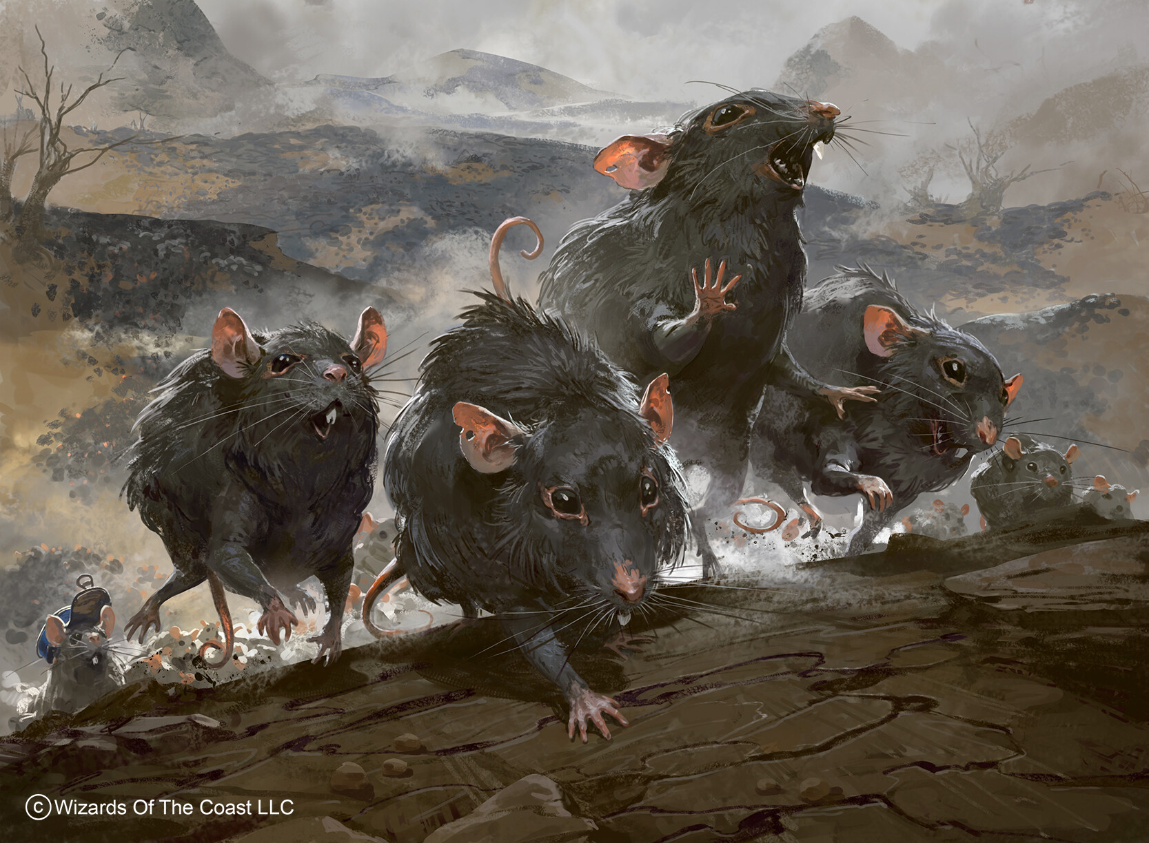 Revenge of the Rats - Foundations MtG Art