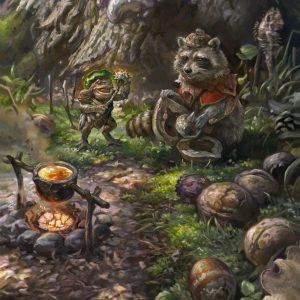 Sylvan Scavenging - Foundations MtG Art